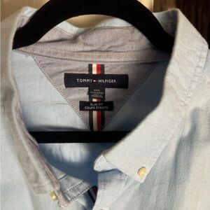Tommy Hilfiger Blue Casual Button Down Shirt